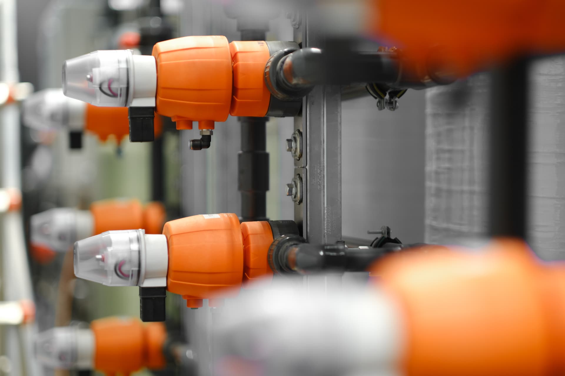 Process valves on the Steel CleanUp separation line